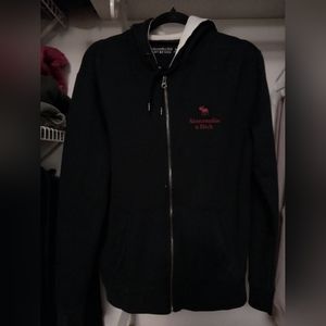 Black Men's Sweatshirt Jacket.